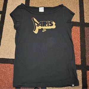 Nike Paris black and yellow graphic tee